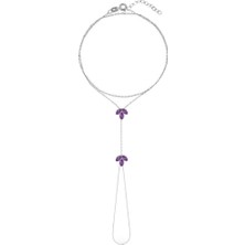 Silveranka 925 Ayar Gümüş Ametist Lotus Çiçeği Şahmeran