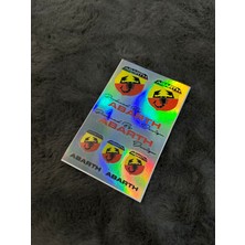 Otomor Aksesuar Abarth Hologram Sticker 6'lı Premium Paket