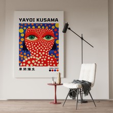 Pegziz Sürreal Duvar Tablosu Yayoi Kusama Modern Sanatsal Tablo Kanvas Tablo Duvar Dekor