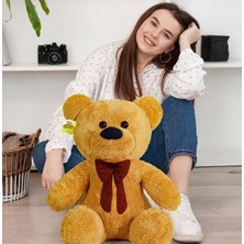 Özgüner Oyuncak Ayıcı Oyuncak Oturan Peluş Ayıcık Papyonlu – Yumuşak ve Sevimli Hediyelik Ayı