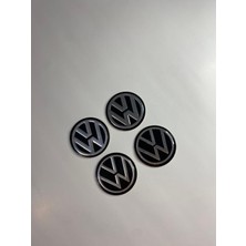 Volkswagen Yapıştırma Jant Göbek Stickerı 60MM