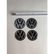 Volkswagen Yapıştırma Jant Göbek Stickerı 60MM