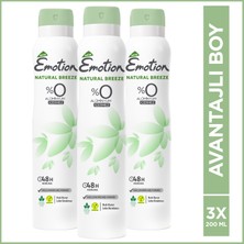 Emotion Natural Breeze Kadın Deodorant 3X200 ml