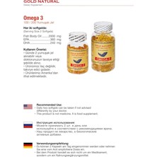 Gold Natural Omega 3 Balık Yağı 400 Softgel