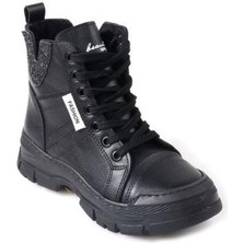 Papuçcity Snicker 02963 Taşlı Bağcıklı Termo Taban Kışlık Bot