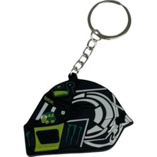 Mini Silikon Kask Anahtarlık