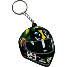 Mini Silikon Kask Anahtarlık