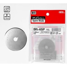 BR-45P Nt Cutter Japon 45MM Yuvarlak Bıçak Rulet Disk Kumaş Kesici Yedek Bıçağı