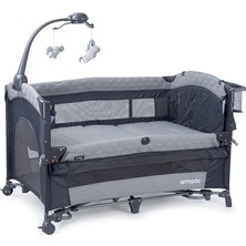 Prego Armada Anne Yanı Oyun Parkı Beşik Park Yatak 70X120 cm