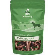 Kito Tavuk Boyun Çiğnemelik Köpek Ödül Maması %100 Doğal, Glutensiz, Organik 100 gr