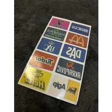 Ön Cam Pulu Sticker Set 10'lu Sparco Dikdörtgen Seri