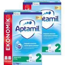 Aptamil 2 1200 Gr Mega Size İkili Paket Devam Sütü 6-9 Ay