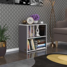 Kenz Life Kenzlife Komodin Riki Gri 60*60*30 Komidin Kitaplık Ayakkabılık