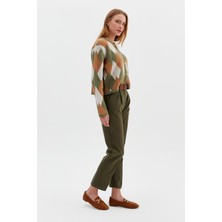 Nish&Chic Beli Kemerli Gabardin Pantolon