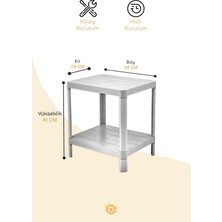 Carpe Kitchen 2 Katlı Modüler Dikdörtgen 29X38X41 cm Mutfak Rafı