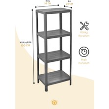 Carpe Kitchen 4 Katlı Modüler Dikdörtgen 29X38X100 cm Mutfak Rafı