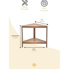 Carpe Kitchen Trend 2 Katlı Modüler Üçgen 34X46X41 cm Mutfak Rafı