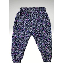 Çocuk Rahat Kesim Lastikli Viskon Kumaş Desenli Şalvar