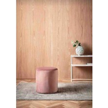 Begenev Puf,makyaj Sandalyesi, Bench Yuvarlak Pembe Rengi Puf
