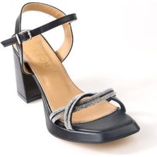 Papuçcity Wzy 02708 9 cm Topuklu Kadın Sandalet Ayakkabı