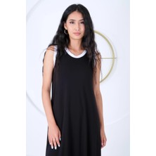 31413 On Triko Kolsuz Elbise