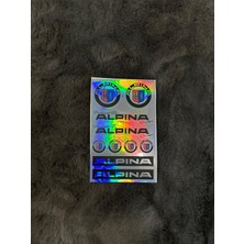 Alpina Hologram Sticker 6'lı Premium Paket