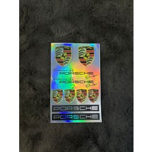 Otomor Aksesuar Porsche Hologram Sticker 6'lı Premium Paket