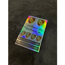 Otomor Aksesuar Porsche Hologram Sticker 6'lı Premium Paket