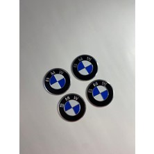 Otomor Aksesuar Bmw Jant Logo Yapıştırma Etiket Amblem 4 Adet 60MM