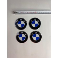 Otomor Aksesuar Bmw Jant Logo Yapıştırma Etiket Amblem 4 Adet 60MM