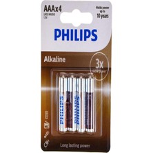 Philips Alkalin 4 Lü Blister Ince Pil Aaa