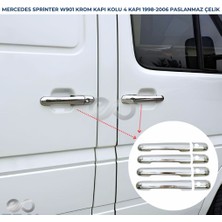 Ebal Oto Mercedes Sprinter W901 Krom Kapı Kolu Seti 4 Kapı 1998-2006 Arası