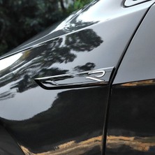 Vw Golf 8 Çamurluk Arması 2'li Siyah-Nikelaj