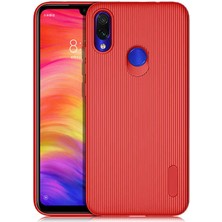 Redmi Note 7 Uyumlu Kılıf Mat Pastel Renkli Çizgi Kanallı Kaliteli Tio Silikon Kapak