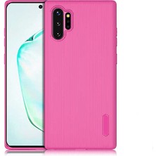 Galaxy Note 10 Plus Uyumlu Kılıf Mat Pastel Renkli Çizgi Kanallı Kaliteli Tio Silikon Kapak