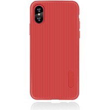 iPhone Xs Uyumlu Kılıf Mat Pastel Renkli Çizgi Kanallı Kaliteli Tio Silikon Kapak