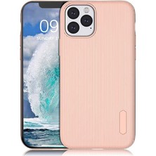 iPhone 11 Pro Uyumlu Kılıf Mat Pastel Renkli Çizgi Kanallı Kaliteli Tio Silikon Kapak