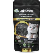 DOĞSEK Kedi Kumu Koku Giderici Premium Hc Granular Activated Carbon 230 gr Hindistan Cevizi Kabuğu Bazlı Aktif Karbon