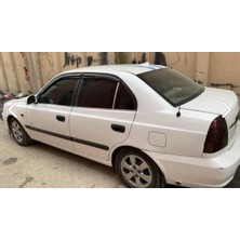 Hyundai Accent Admire 2000-2006 Uyumlu Cam Kelebek 2 Parça Krom Paslanmaz Çelik