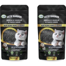 DOĞSEK Kedi Kumu Koku Giderici 2'li Set Premium Hc Granular Activated Carbon 230 gr