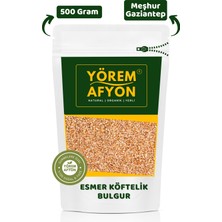 Gülçehre Yörem Afyon Meşhur Gaziantep Yeni Mahsul Organik Tarım Esmer Köftelik & Çiğköftelik Bulgur | 500GR.