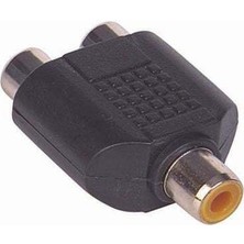 Powermaster PM-1097 1 Rca Dişi - 2 Rca Dişi Çevirici Jack
