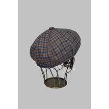 Avvenente Ekose Desenli Erkek Ingiliz Kasket Peaky Blinders