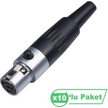 Losen LA1069-4 Mini Xlr 4-Pin Erkek Konnektör ( 10 Lu Paket )