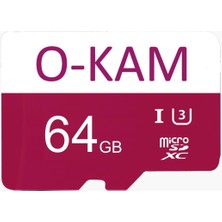 O-Kam 64GB Hafıza Kartı Solar-Wifi Kameralara Uyumlu