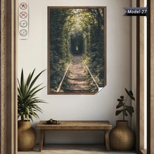 Zero Land Statik Tutunma Özellikli Tablo - Poster Manzara (Model-27) 78  cm   x  117  cm  10
