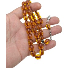 Han Ticarethane Sarı Renk Kapsül Kesim Ateş Kehribar Tesbih