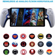 Ps5 Dualsense 1 Çift Xbox 360 One S x ,ps4,ps3,nintendo Uyumlu Desenli Analog Koruyucu Başlığı Spiderman