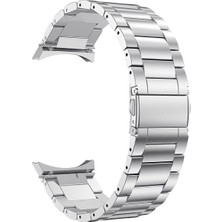 Dmay Samsung Galaxy Watch 4 Serisi (42 Mm) Oval Paslanmaz Metal Çelik Kordon