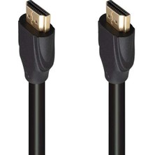 Fully G-507AS Plastik Düz Siyah 1.5 Metre Poşetli Gold Uçlu HDMI Kablo